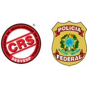 Selos do Certificado de Regularidade em Segurança (CRS) do SESVESP e da Polícia Federal